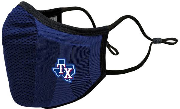 Levelwear Adult Texas Rangers Navy Guard 3 Face Covering