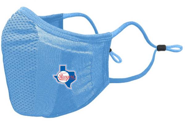 Levelwear Adult Texas Rangers Blue Retro Logo Guard 3 Face Covering