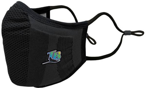 Levelwear Adult Tampa Bay Rays Black Retro Logo Guard 3 Face Covering