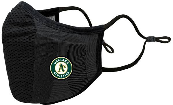 Levelwear Adult Oakland Athletics Black Guard 3 Face Covering