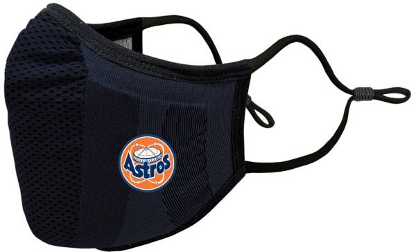 Levelwear Adult Houston Astros Navy Retro Logo Guard 3 Face Covering