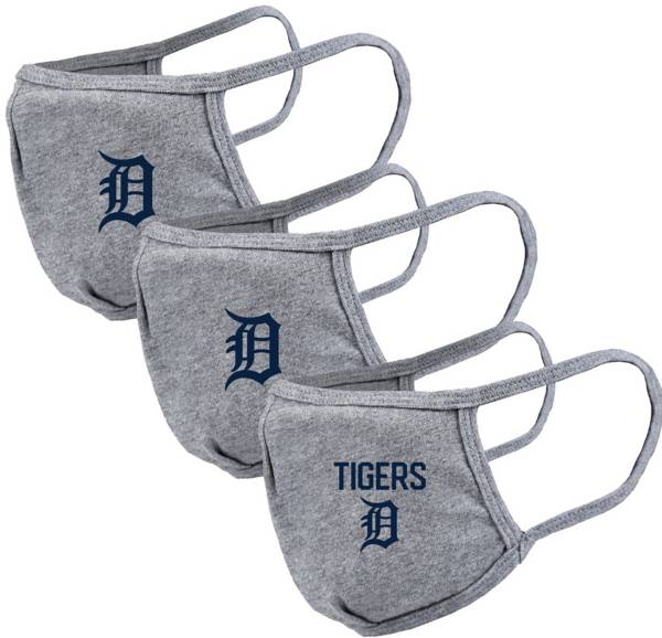 Levelwear Adult Detroit Tigers Grey 3-Pack Face Coverings product image