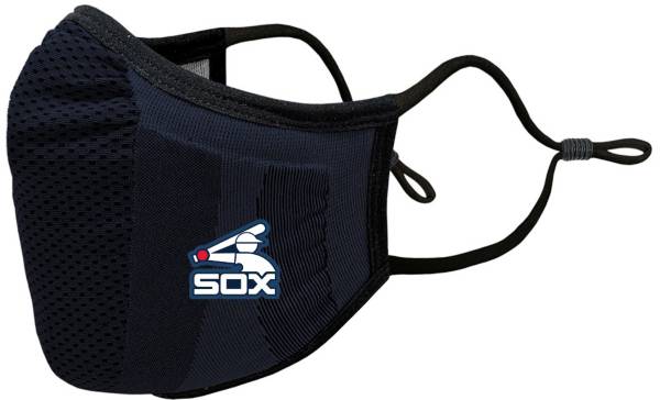 Levelwear Adult Chicago White Sox Navy Retro Logo Guard 3 Face Covering