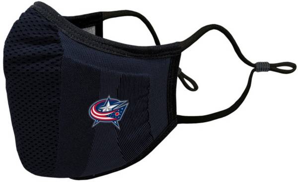 Levelwear Adult Columbus Blue Jackets Guard 3 Navy Face Mask