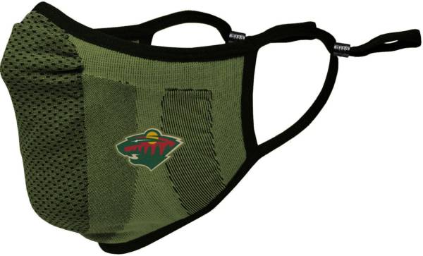Levelwear Adult Minnesota Wild Guard 3 Green Face Mask