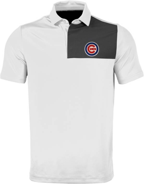 Levelwear Men's Chicago Cubs White Nolan Insignia Core Polo