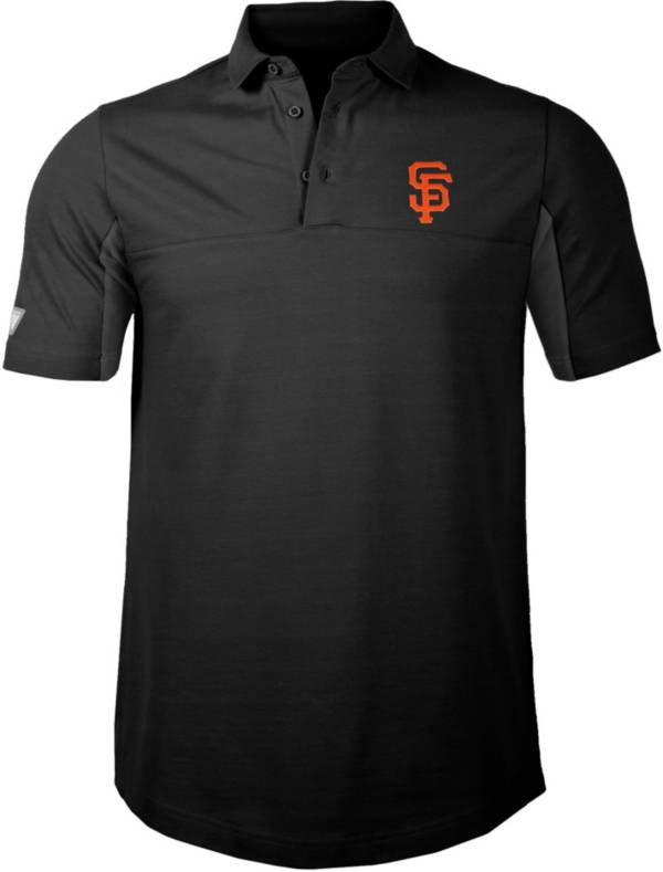 Levelwear Men's San Francisco Giants Black Rival Insignia Core Polo