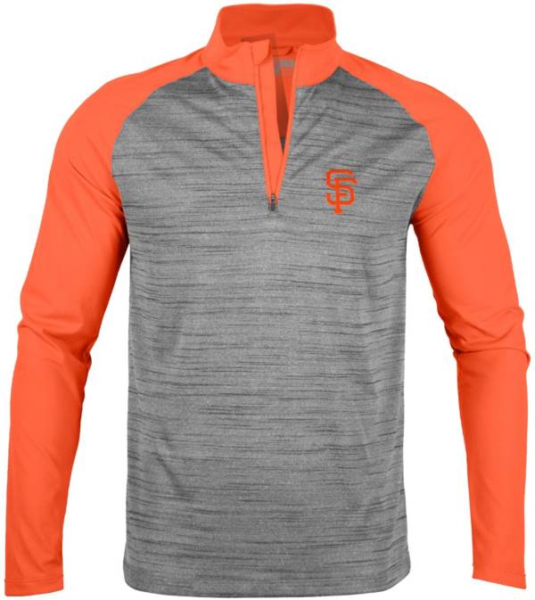 Levelwear Men's San Francisco Giants Grey Vandal Insignia Core 1/4 Zip Shirt