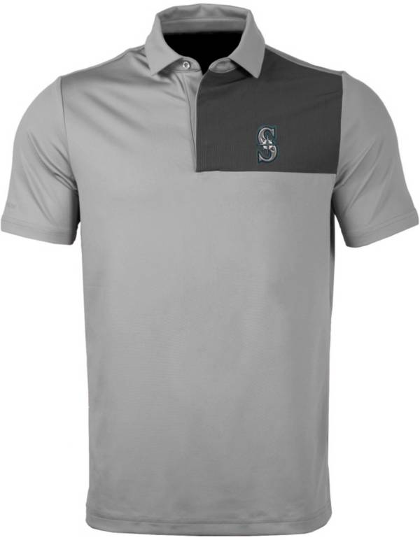Levelwear Men's Seattle Mariners Gray Nolan Insignia Core Polo