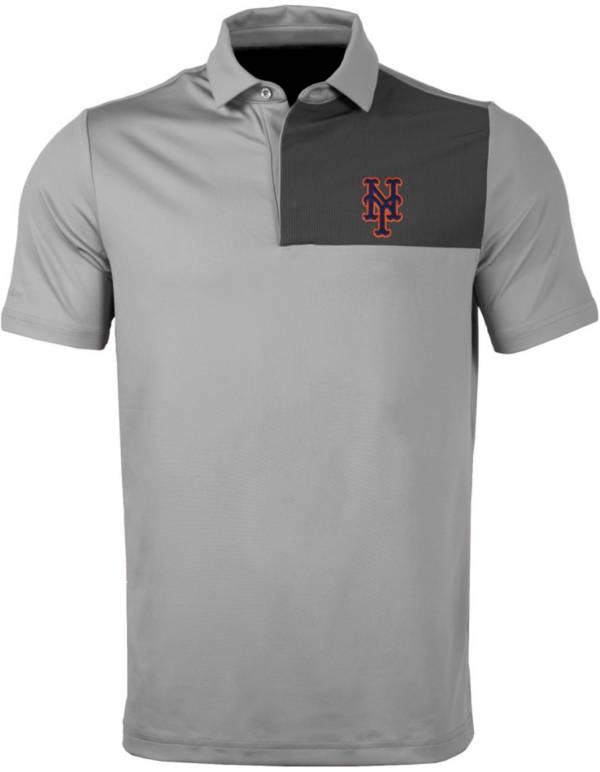 Levelwear Men's New York Mets Gray Nolan Insignia Core Polo