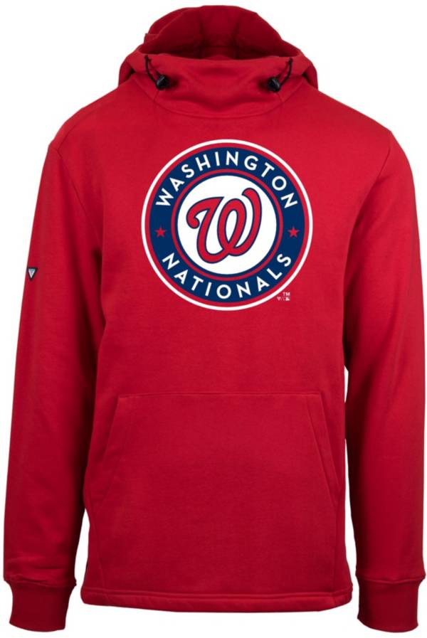 Levelwear Men's Washington Nationals Red Shift Core Full Front Hoodie