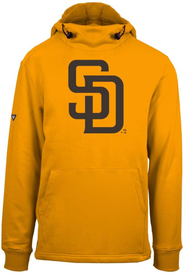 Levelwear Men's San Diego Padres Gold Shift Core Full Front Hoodie