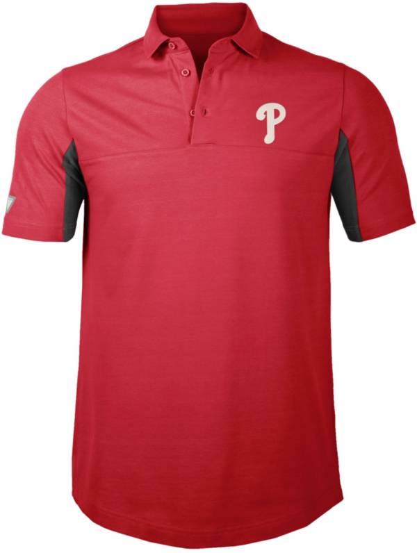 Levelwear Men's Philadelphia Phillies Red Rival Insignia Core Polo