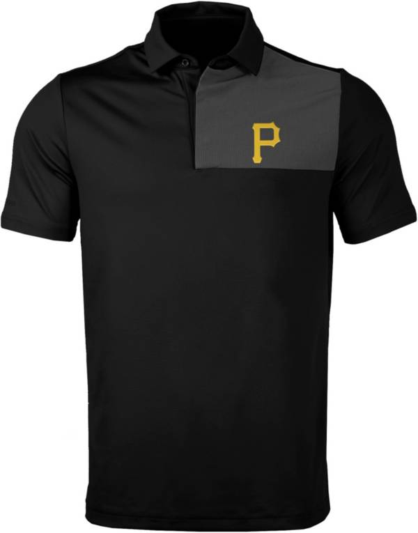 Levelwear Men's Pittsburgh Pirates Black Nolan Insignia Core Polo