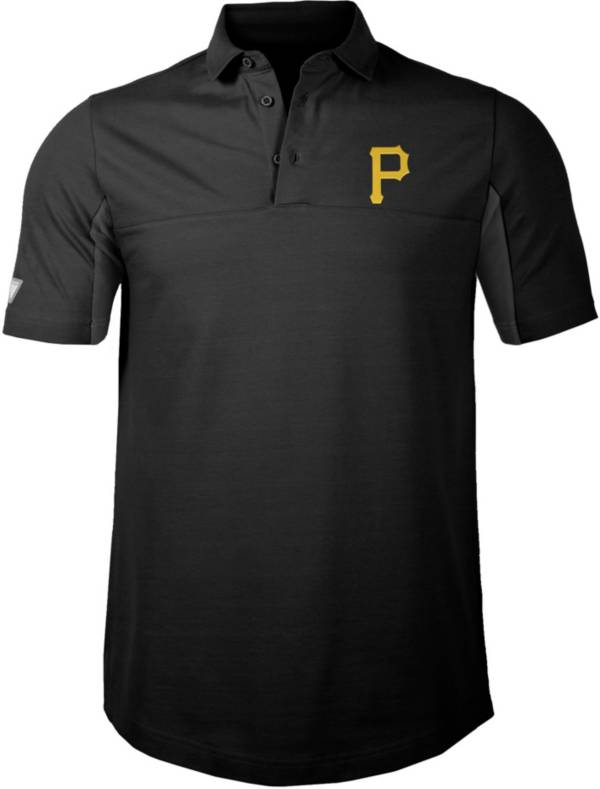 Levelwear Men's Pittsburgh Pirates Black Rival Insignia Core Polo