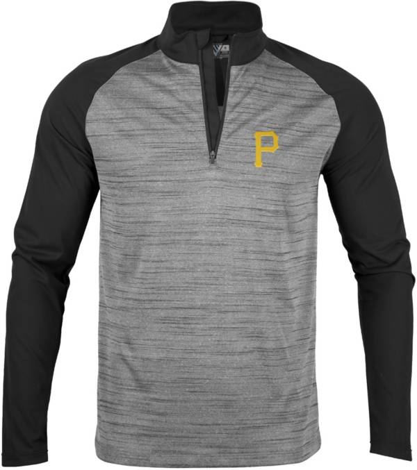 Levelwear Men's Pittsburgh Pirates Grey Vandal Insignia Core 1/4 Zip Shirt