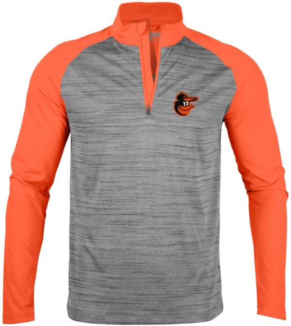Levelwear Men's Baltimore Orioles Grey Vandal Insignia Core 1/4 Zip Shirt