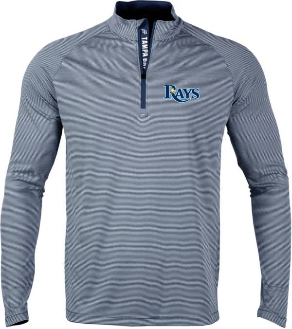 Levelwear Men's Tampa Bay Rays Navy Orion Quarter-Zip Shirt