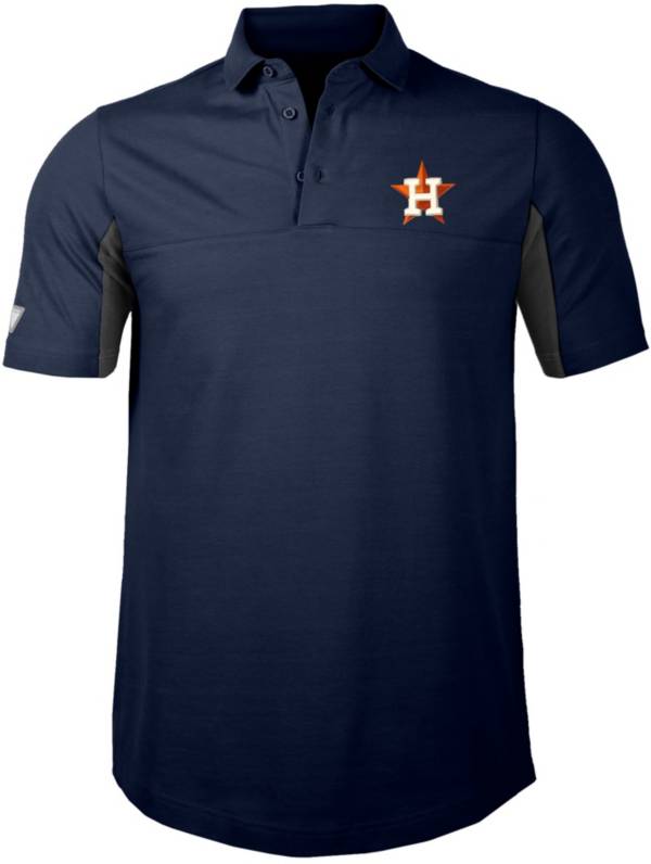 Levelwear Men's Houston Astros Navy Rival Insignia Core Polo