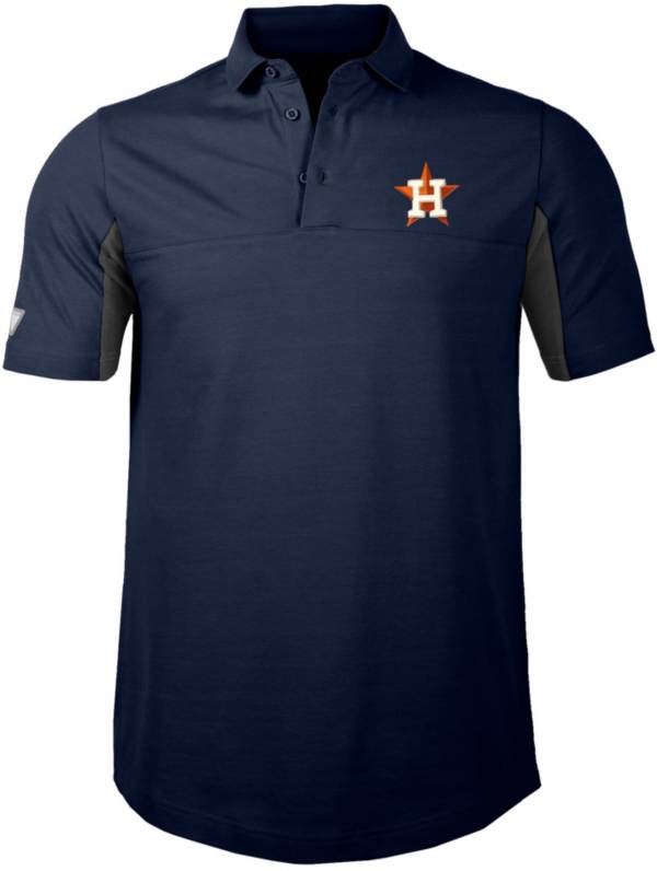 Levelwear Men's Houston Astros Navy Rival Insignia Core Polo