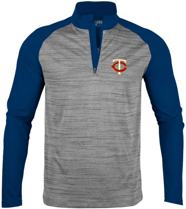 Levelwear Men's Minnesota Twins Grey Vandal Insignia Core 1/4 Zip Shirt product image
