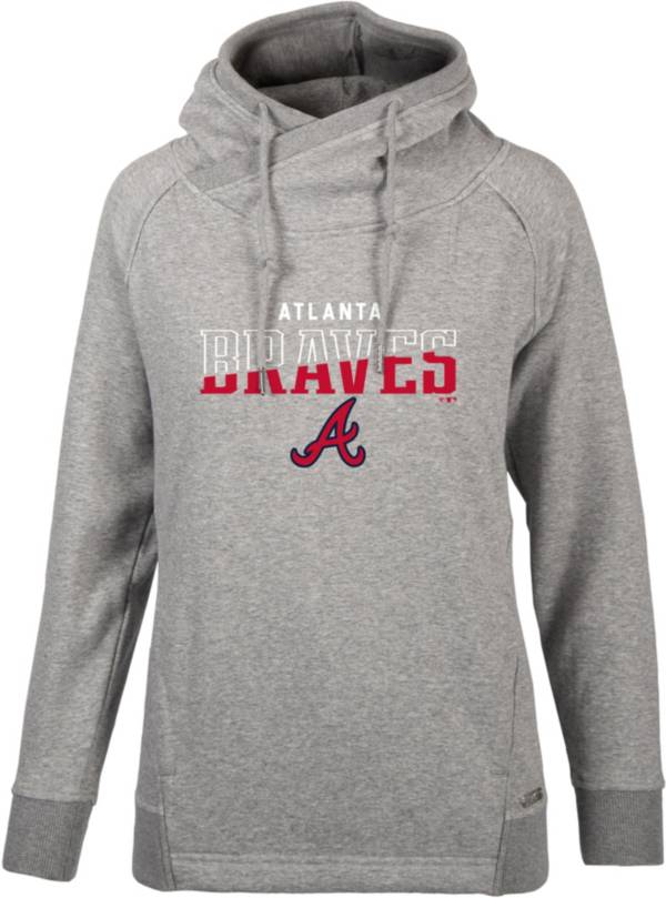 Levelwear Women's Atlanta Braves Grey Frolic Hoodie