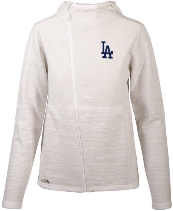 Levelwear Women's Los Angeles Dodgers White Cora Insignia Core Full Zip Jacket