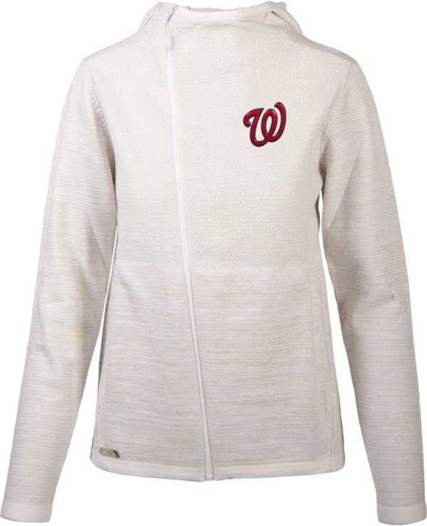 Levelwear Women's Washington Nationals White Cora Insignia Core Full Zip Jacket