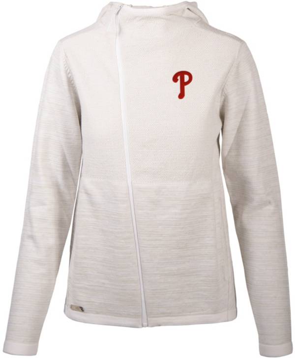 Levelwear Women's Philadelphia Phillies White Cora Insignia Core Full Zip Jacket