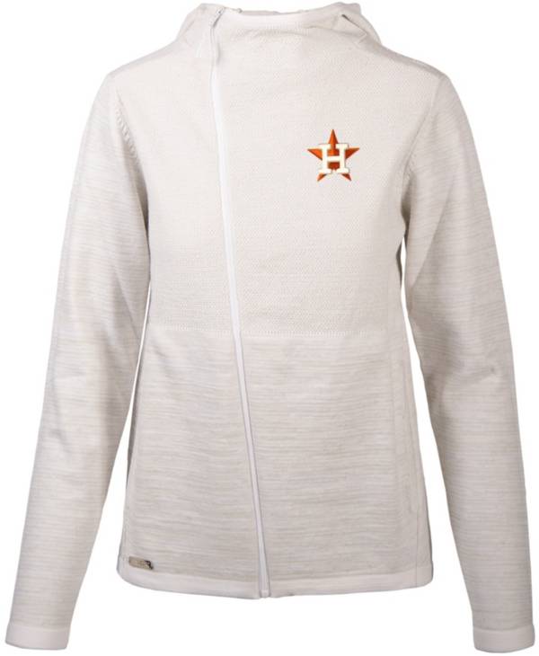 Levelwear Women's Houston Astros White Cora Insignia Core Full Zip Jacket