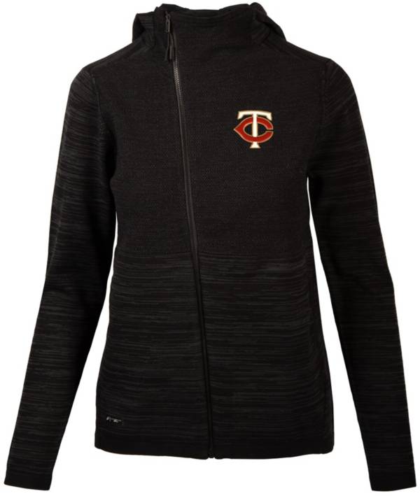 Levelwear Women's Minnesota Twins Charcoal Cora Insignia Core Full Zip Jacket