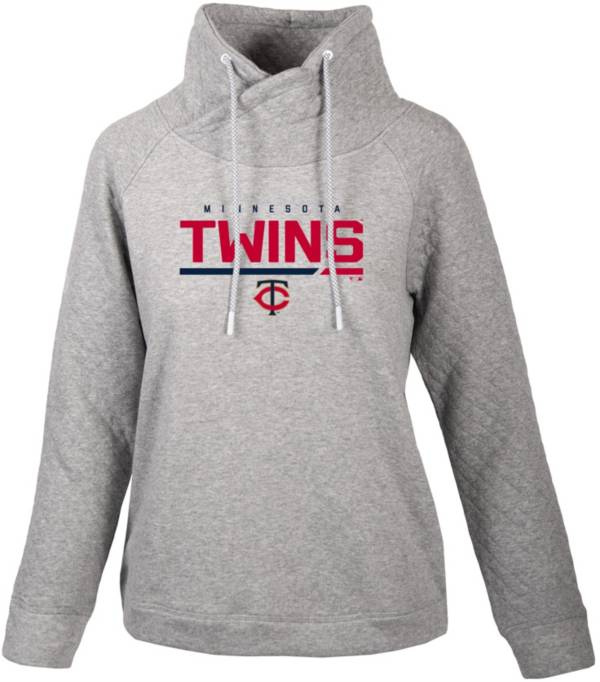 Levelwear Women's Minnesota Twins Gray Vega Cut Off Fleece Sweatshirt