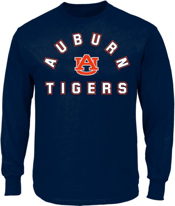Profile Varsity Men's Big and Tall Auburn Tigers Blue Long Sleeve T-Shirt