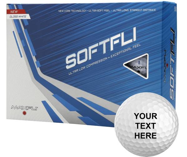 Maxfli 2021 Softfli Gloss White Personalized Golf Balls product image