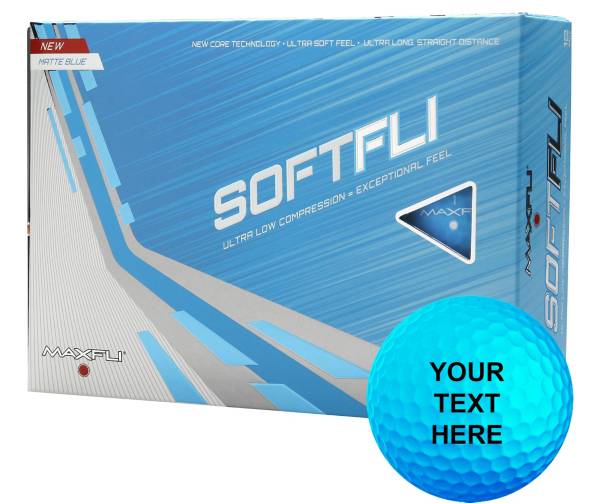 Maxfli 2021 Softfli Matte Blue Personalized Golf Balls