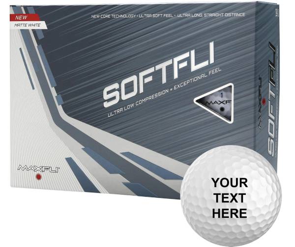 Maxfli 2021 Softfli Matte White Personalized Golf Balls