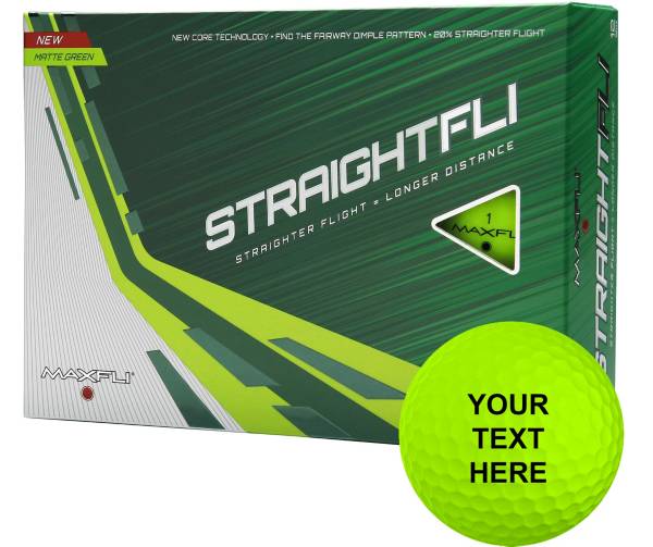 Maxfli Straightfli Green Personalized Golf Balls