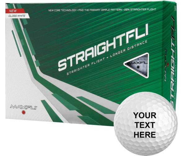 Maxfli Straightfli White Personalized Golf Balls