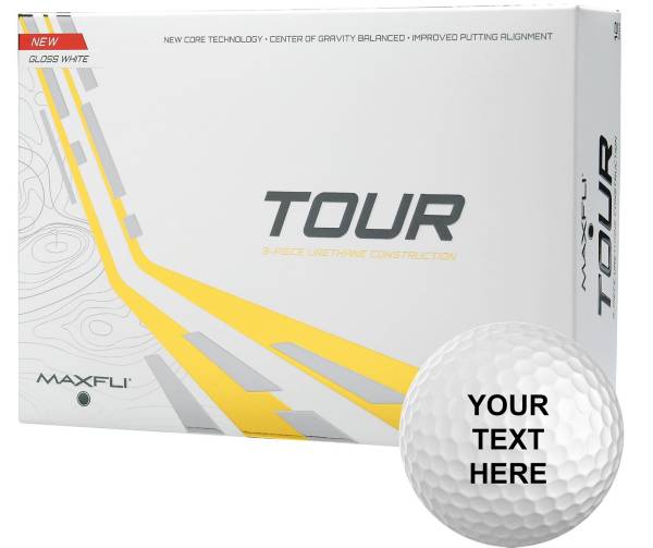 Maxfli Tour Gloss White Personalized Golf Balls