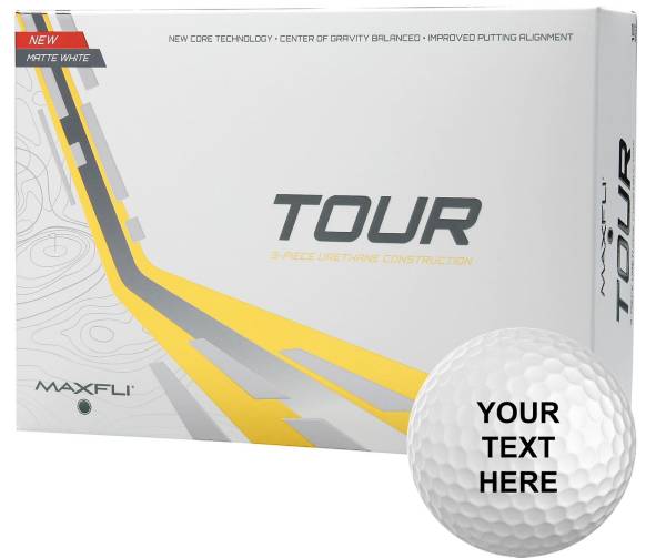 Maxfli Tour Matte White Personalized Golf Balls product image
