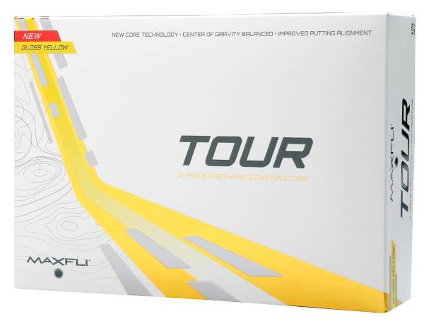 Maxfli Tour Gloss Yellow Golf Balls
