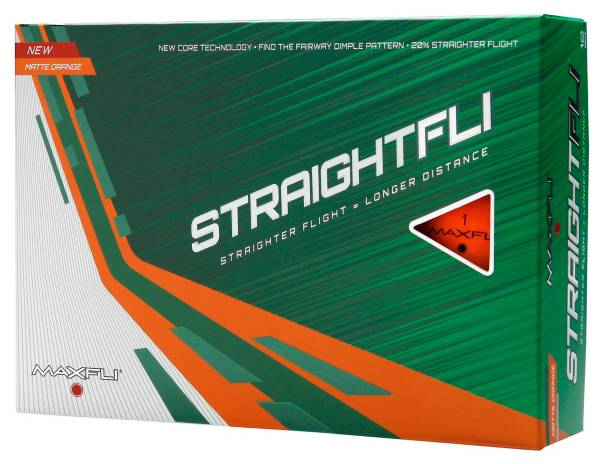 Maxfli Straightfli Matte Orange Golf Balls