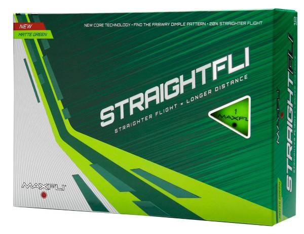 Maxfli Straightfli Matte Green Golf Balls