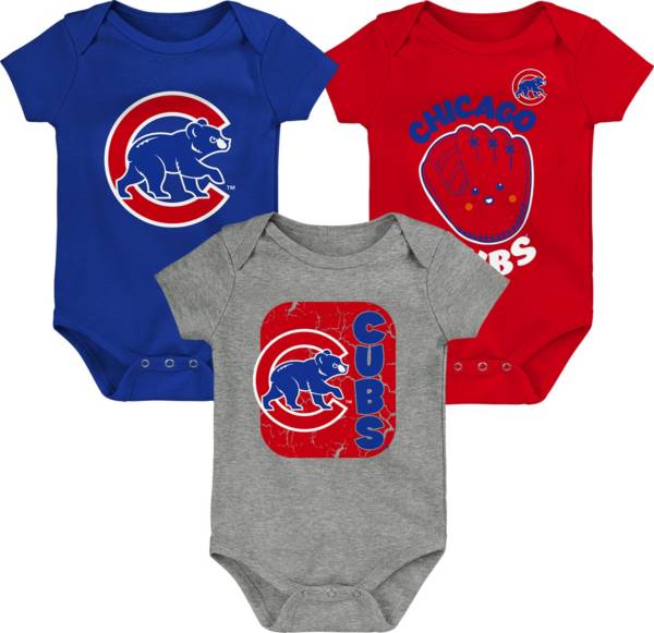 MLB Infant Chicago Cubs 3-Piece Creeper Set