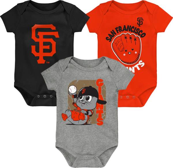 MLB Team Apparel Infant San Francisco Giants 3-Pack Creeper Set
