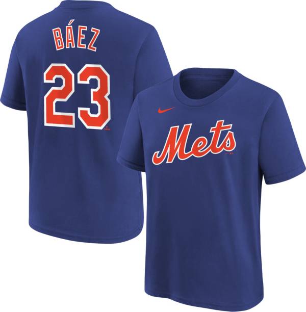 MLB Team Apparel Youth New York Mets Javier Baez #23 Royal T-Shirt