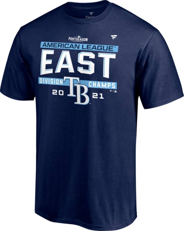 MLB Team Apparel Youth Tampa Bay Rays 2021 Division Champions Authentic Collection T-Shirt