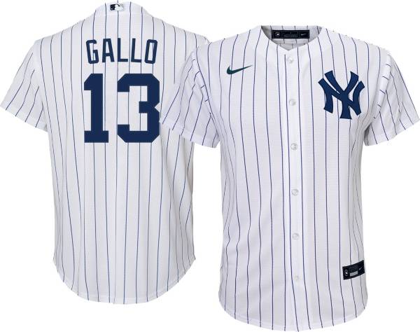 Nike Youth New York Yankees Joey Gallo #13 White Replica Baseball Jersey