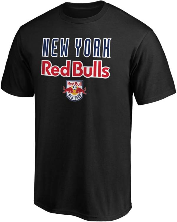 MLS New York Red Bulls Name Black T-Shirt
