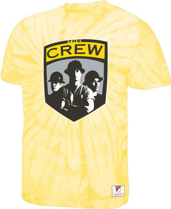 Mitchell & Ness Columbus Crew Retro Script Yellow T-Shirt